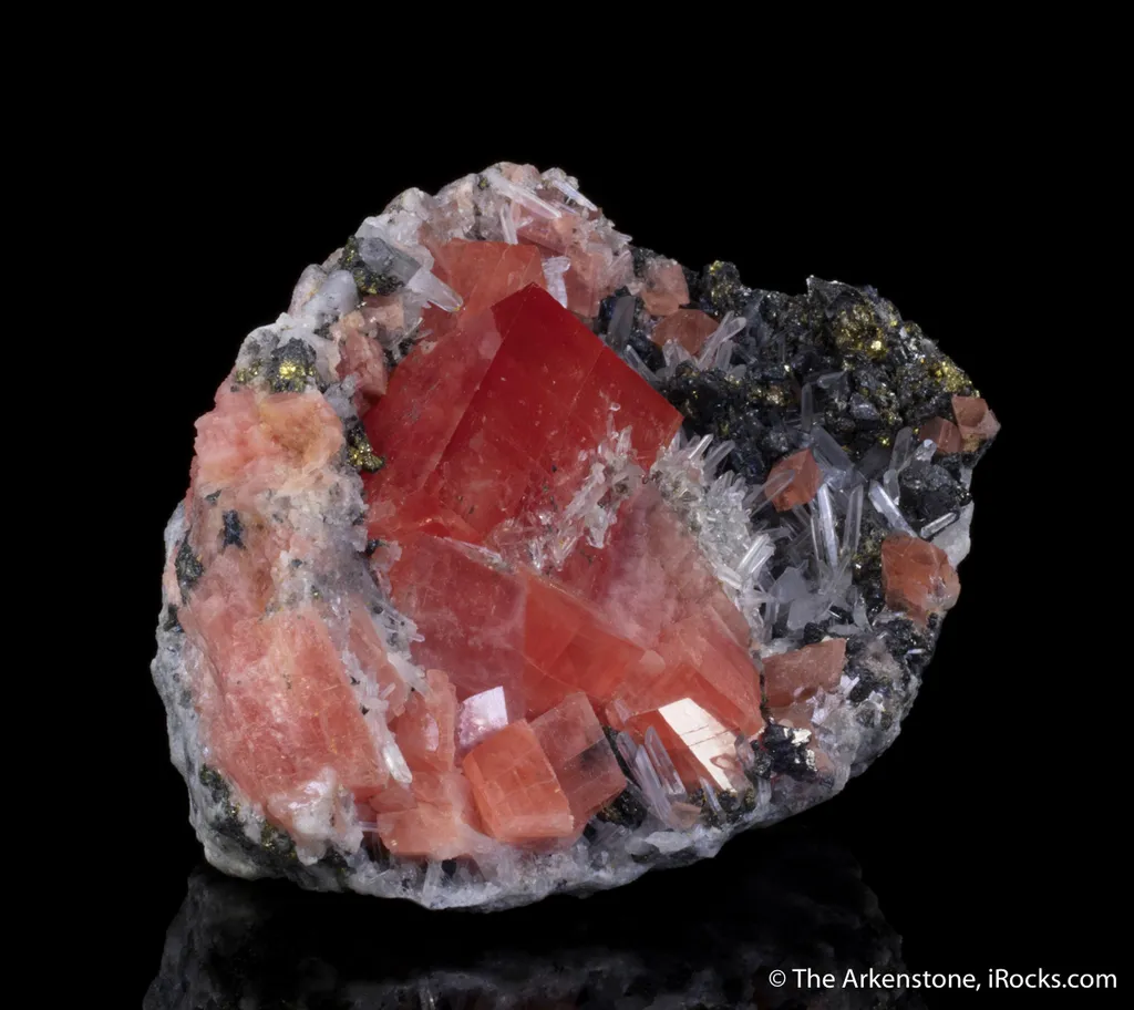 Rhodochrosite on Quartz and Tetrahedrite - image 7