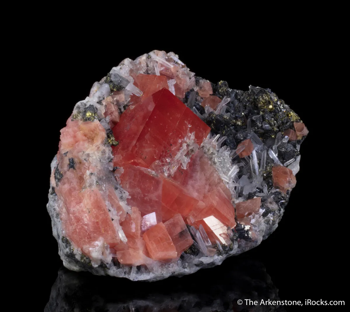 Rhodochrosite on Quartz and Tetrahedrite - image 7