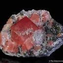 Rhodochrosite on Quartz and Tetrahedrite - image 1