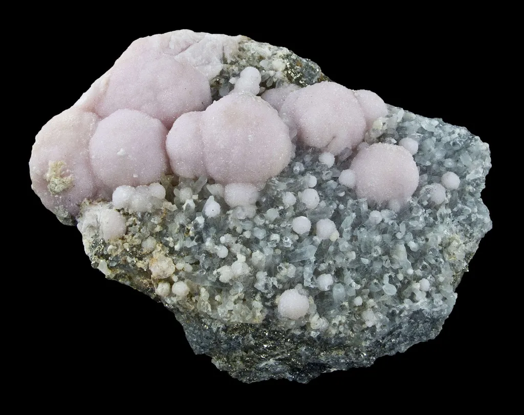 Rhodochrosite on Quartz - image 4