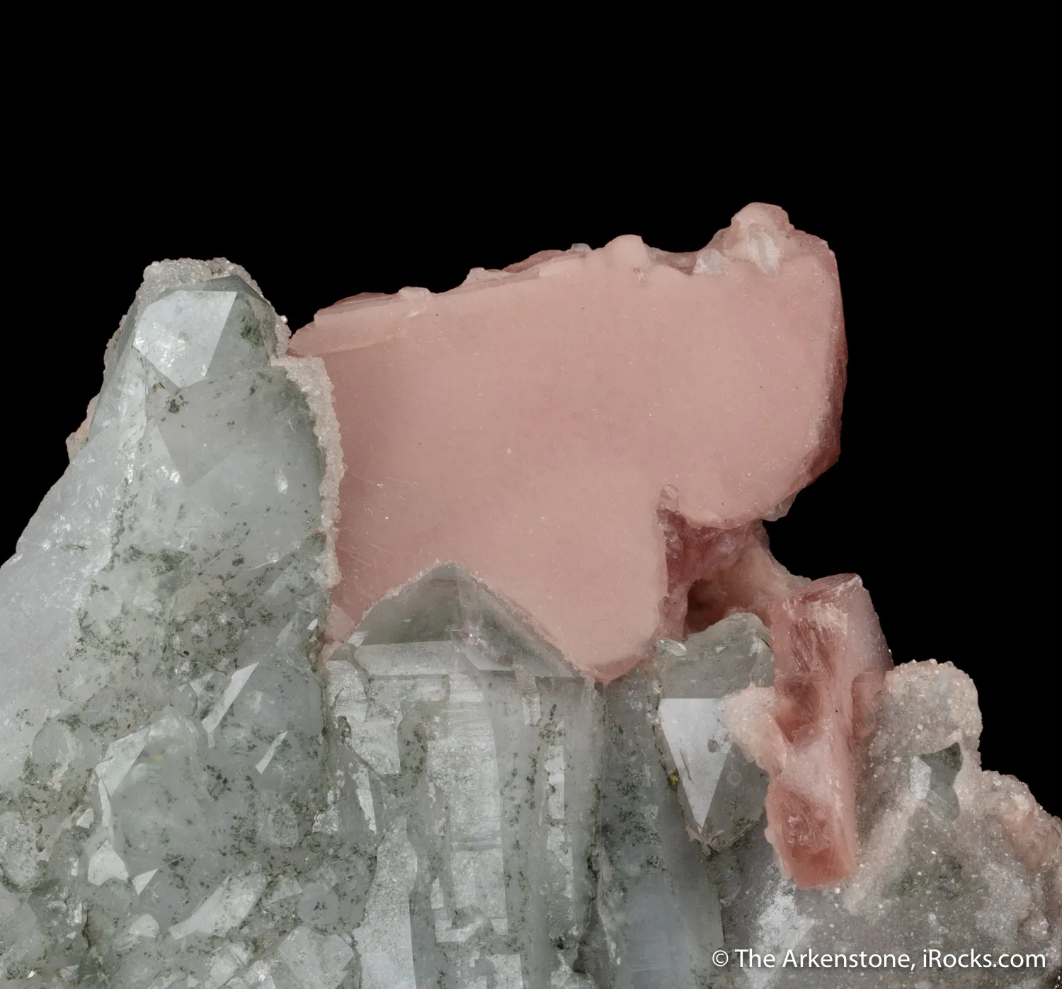 Rhodochrosite on Quartz - image 4