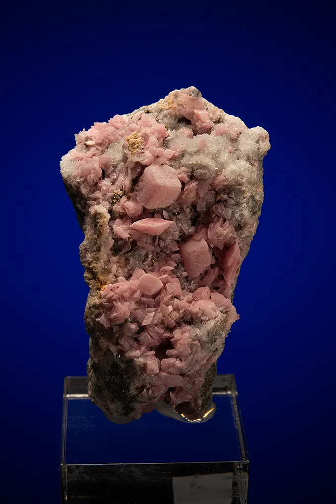 Rhodochrosite on Quartz image
