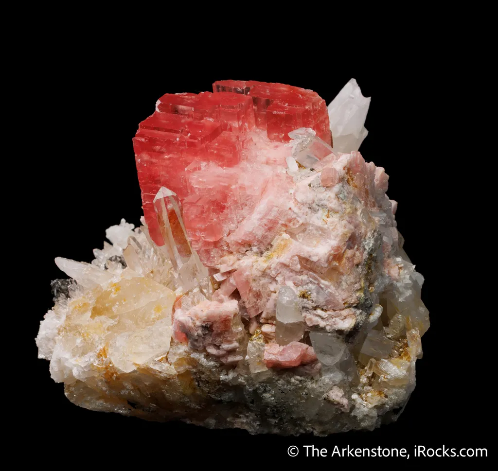 Rhodochrosite on Quartz - image 8