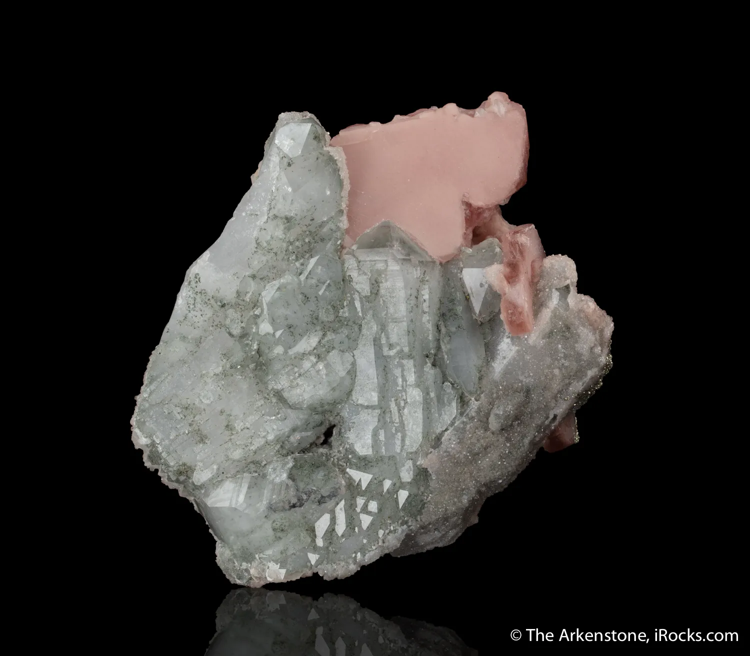 Rhodochrosite on Quartz - image 1
