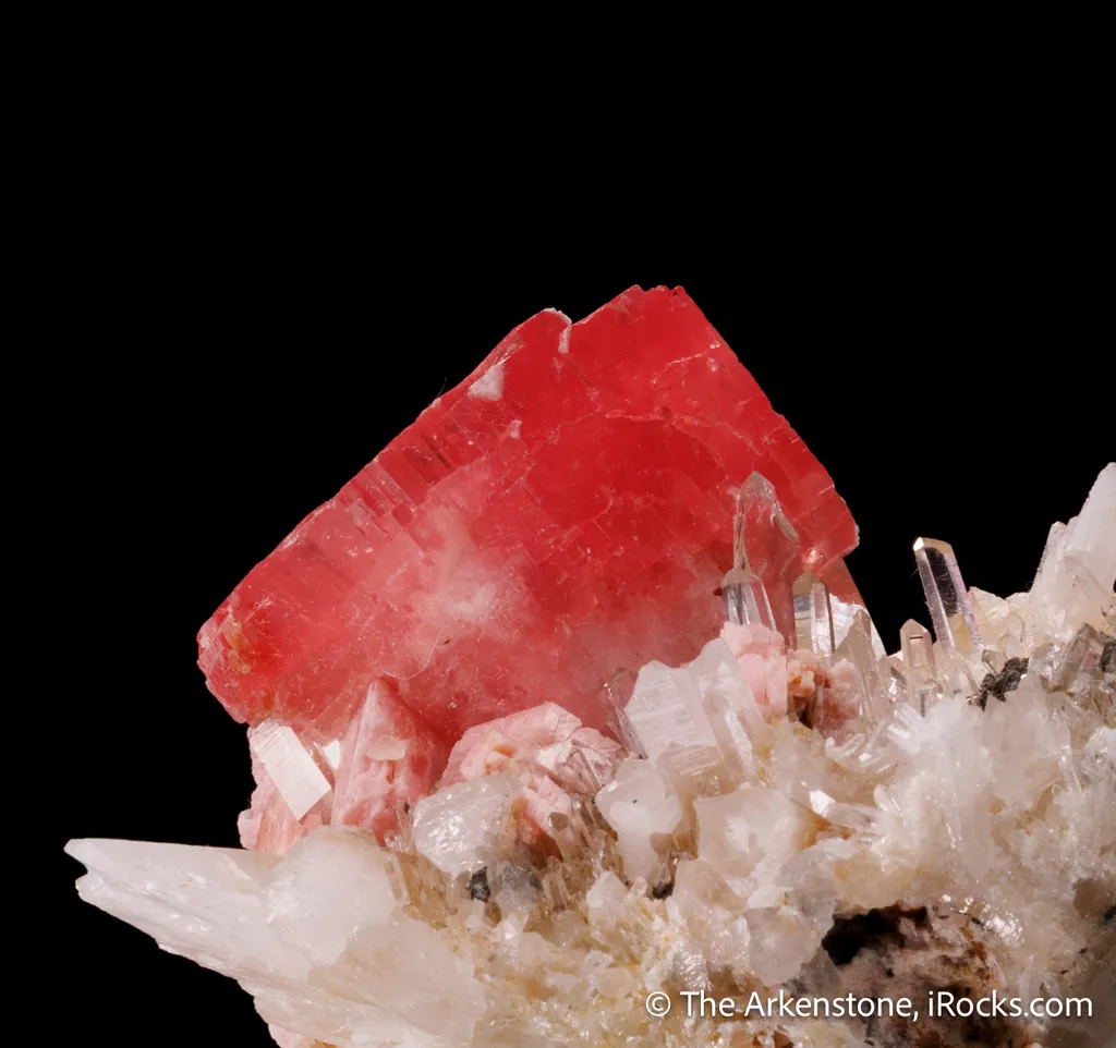 Rhodochrosite on Quartz - image 4