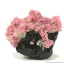 Rhodochrosite on Quartz on Sphalerite - image 1