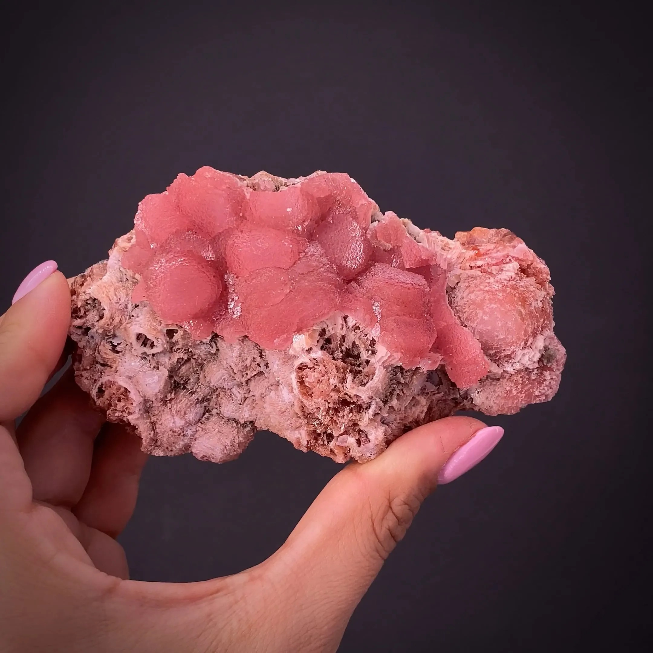 Rhodochrosite on Rhodochrosite - image 1