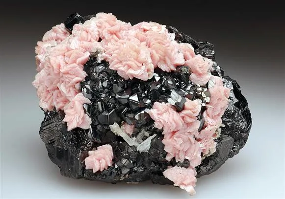 Rhodochrosite on Sphalerite - image 1