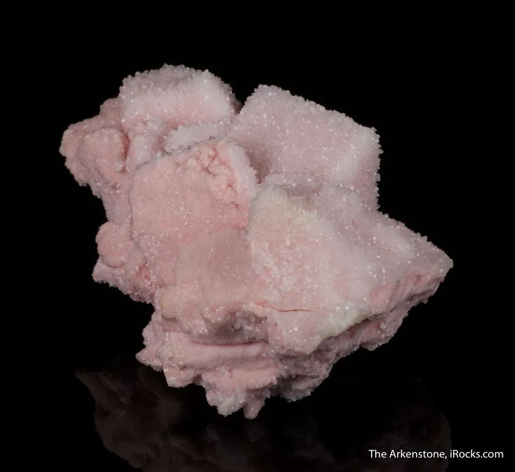 Rhodochrosite ps. Calcite, with Quartz - image 3