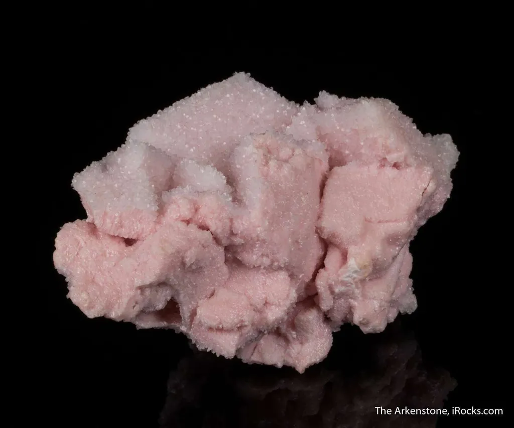 Rhodochrosite ps. Calcite, with Quartz - image 4