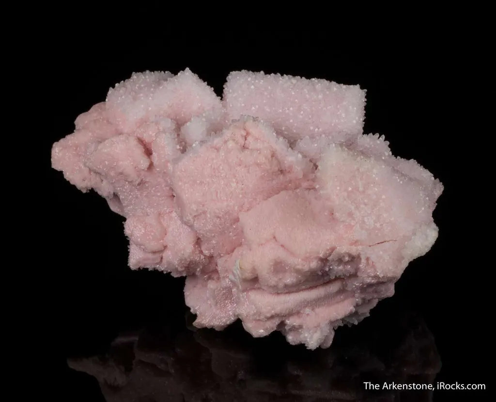 Rhodochrosite ps. Calcite, with Quartz - image 2