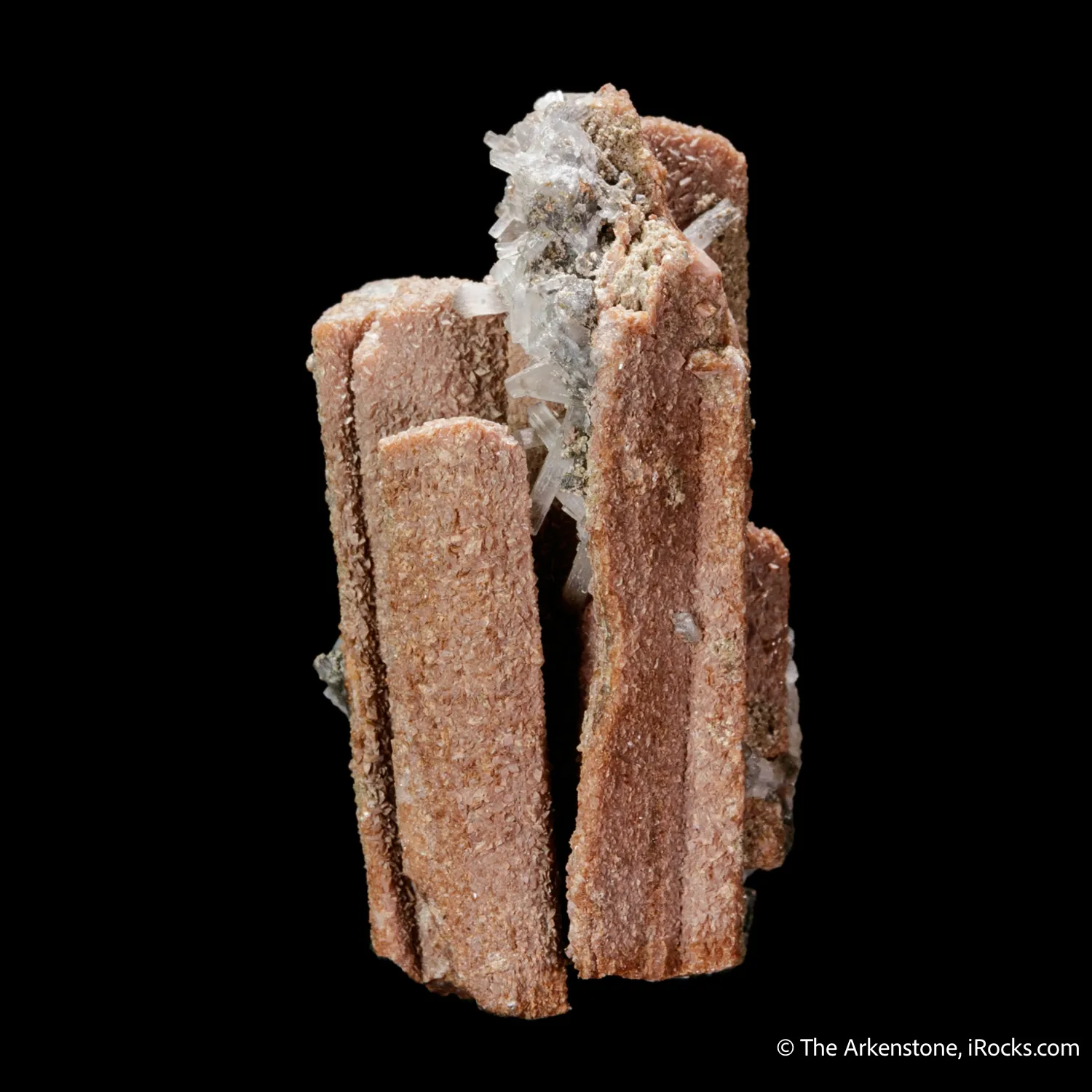 Rhodochrosite ps. Serandite, Natrolite - image 5