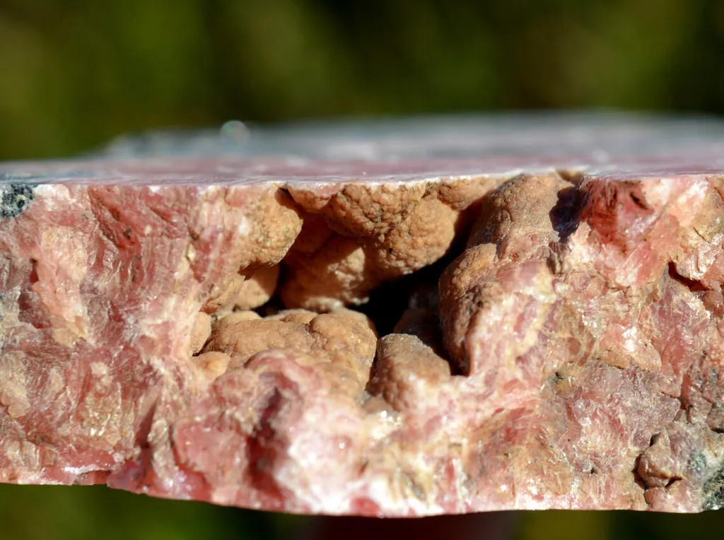 Rhodochrosite & pyrite 1026 grams - Manuelita Mine, Morococha District, Yauli Province, Junín, Peru - image 7