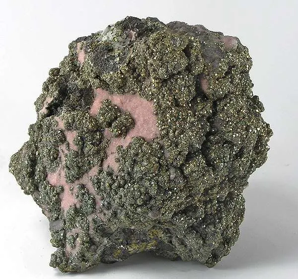 Rhodochrosite, Pyrite image