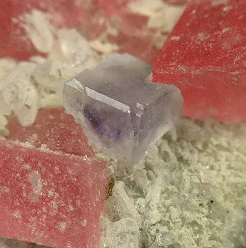 Rhodochrosite, Pyrite, Fluorite, Quartz - image 3