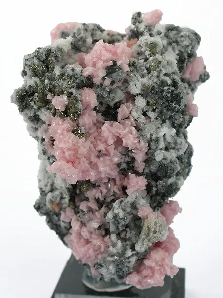 Rhodochrosite, Pyrite, Quartz image