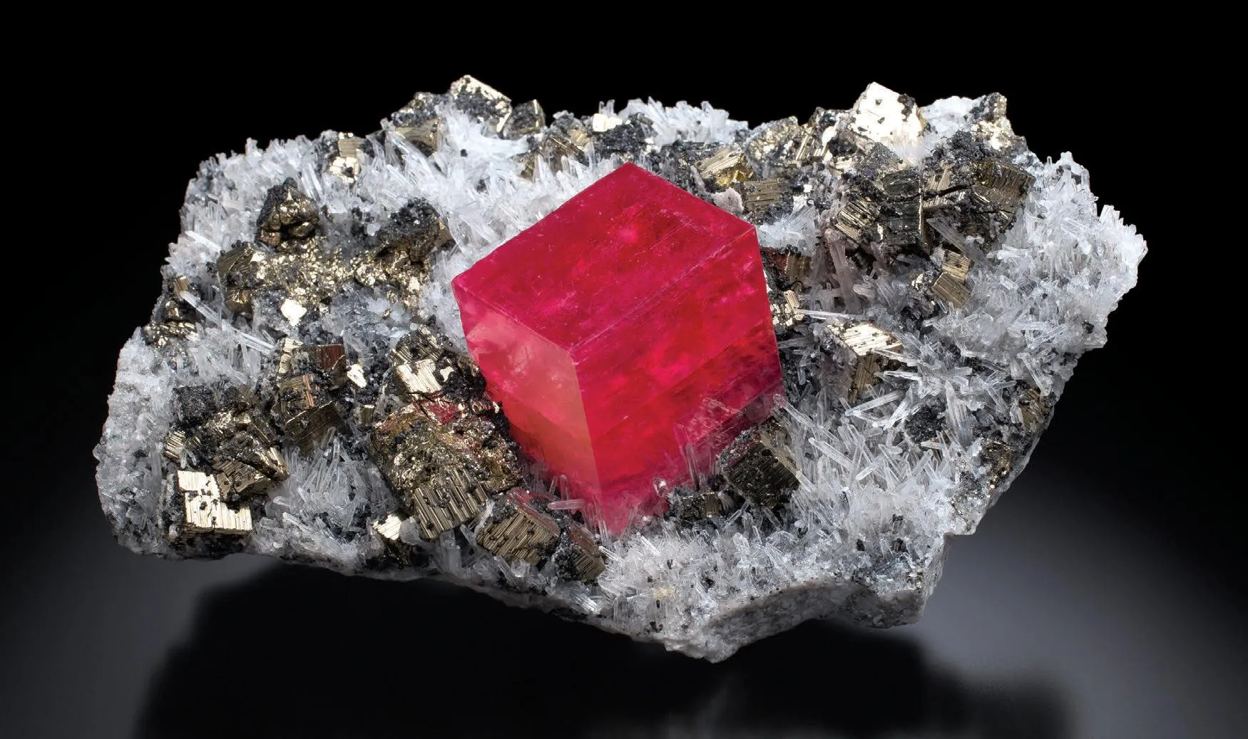 Rhodochrosite, Pyrite, Quartz - image 1