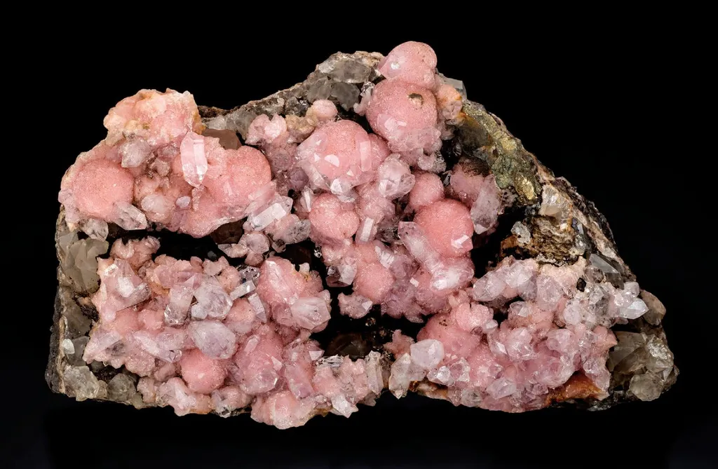 Rhodochrosite, Quartz image
