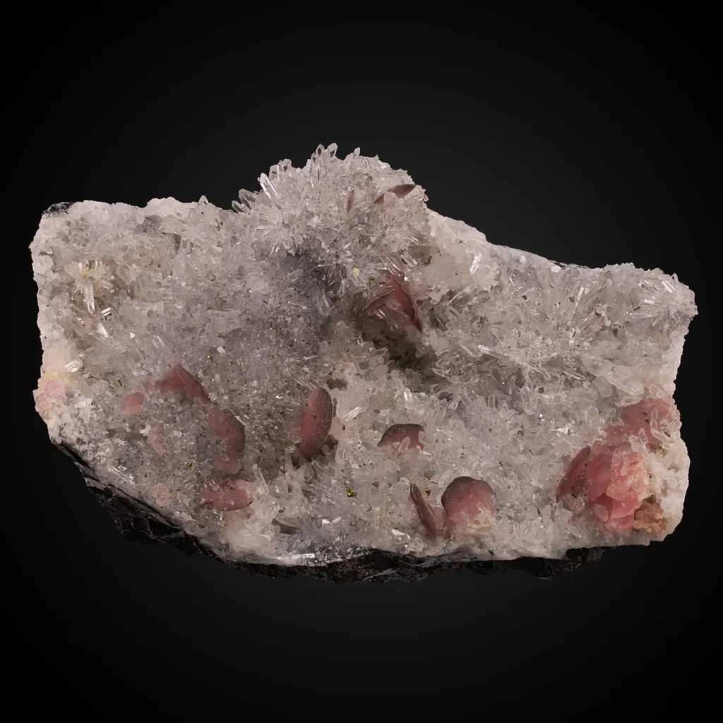 Rhodochrosite, Quartz image