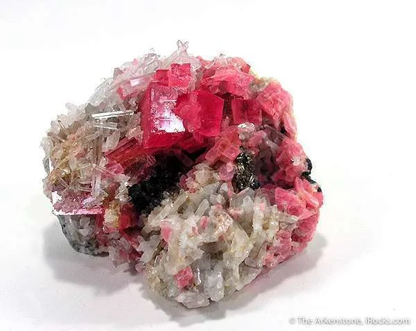Rhodochrosite, Quartz image