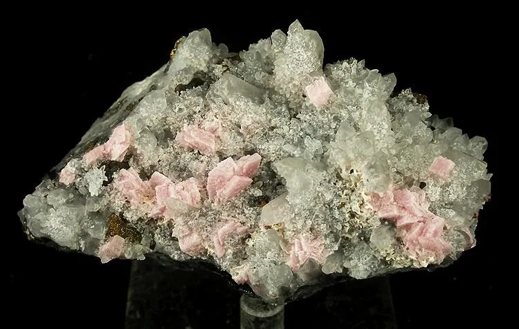 Rhodochrosite, Quartz image