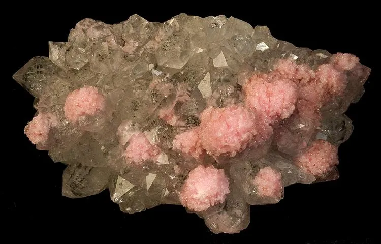 Rhodochrosite, Quartz image