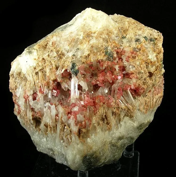 Rhodochrosite, Quartz image