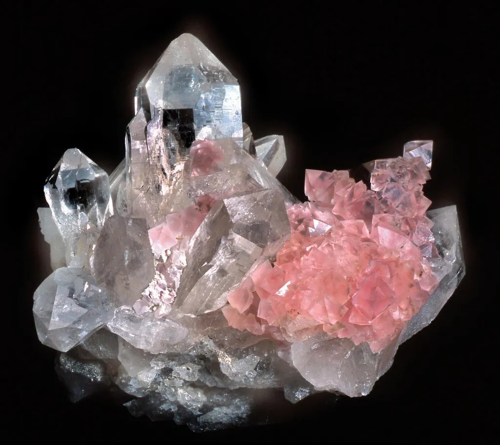 Rhodochrosite, Quartz - image 1