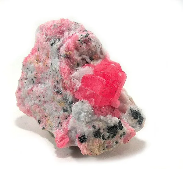 Rhodochrosite, Quartz image