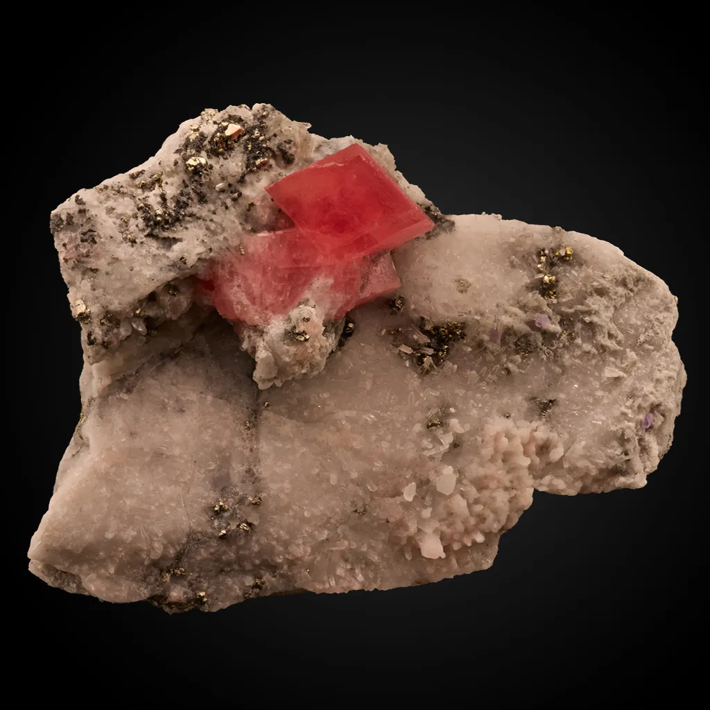 Rhodochrosite, Quartz image