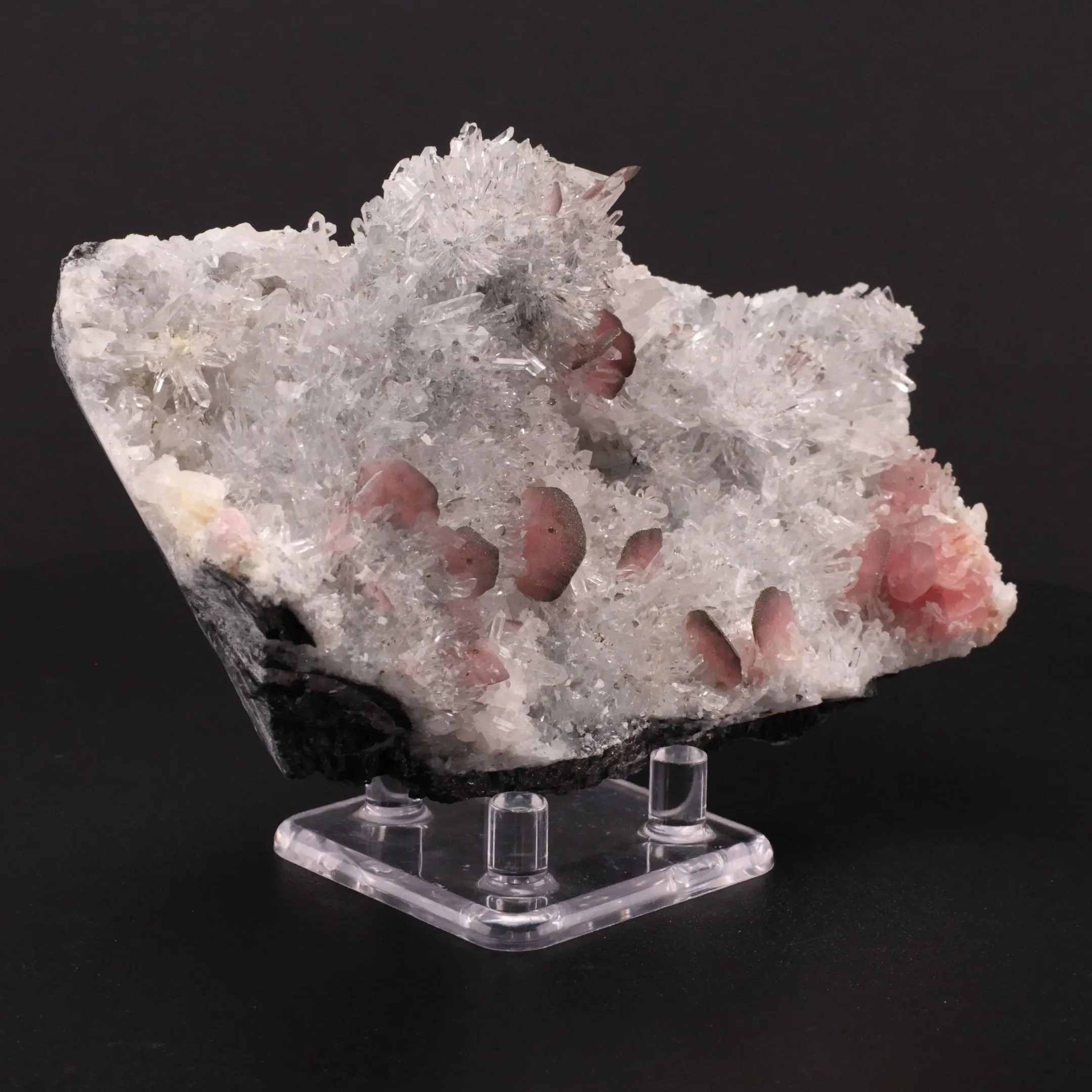 Rhodochrosite, Quartz - image 2