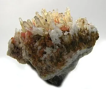 Rhodochrosite, Quartz image