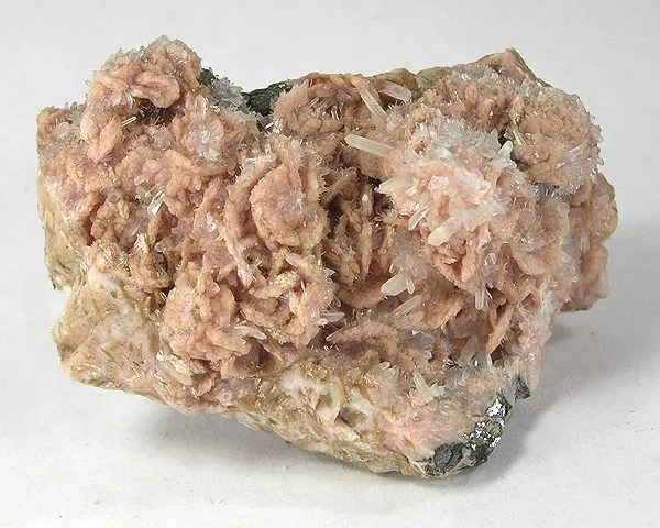 Rhodochrosite, Quartz image