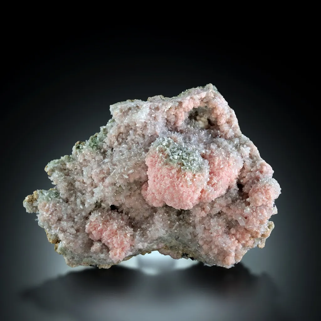 Rhodochrosite & Quartz image