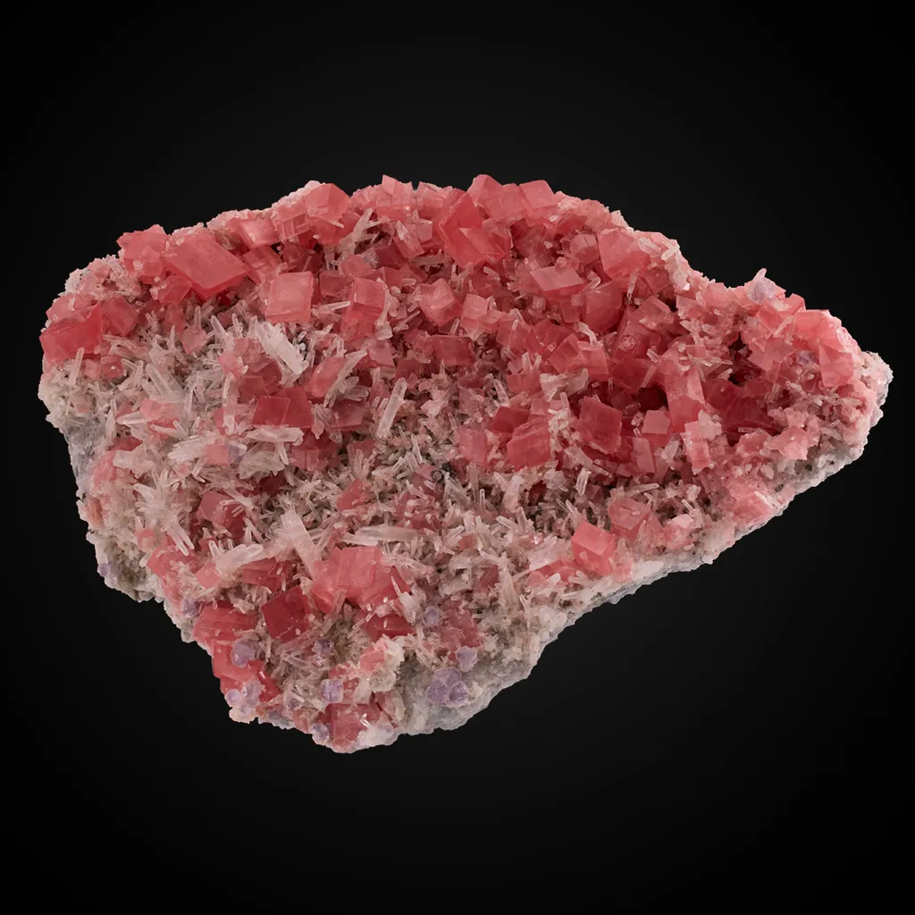 Rhodochrosite, Quartz, Fluorite image