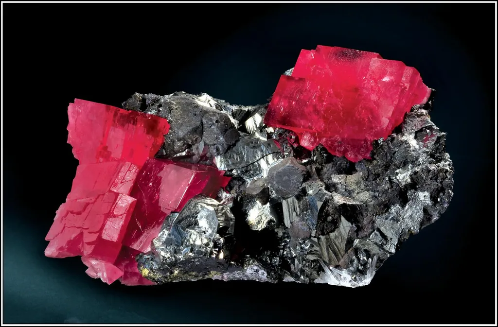Rhodochrosite, Tennantite image