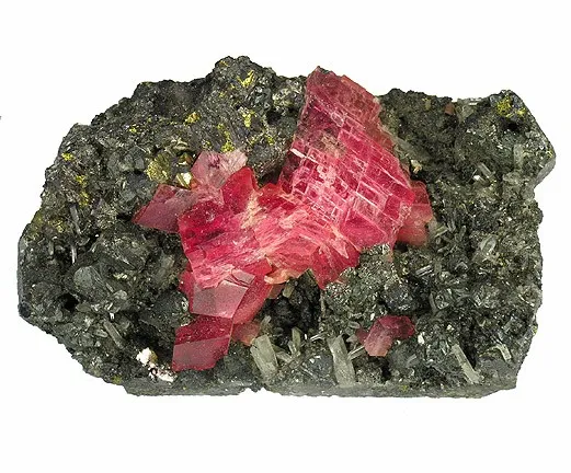 Rhodochrosite, Tetrahedrite image
