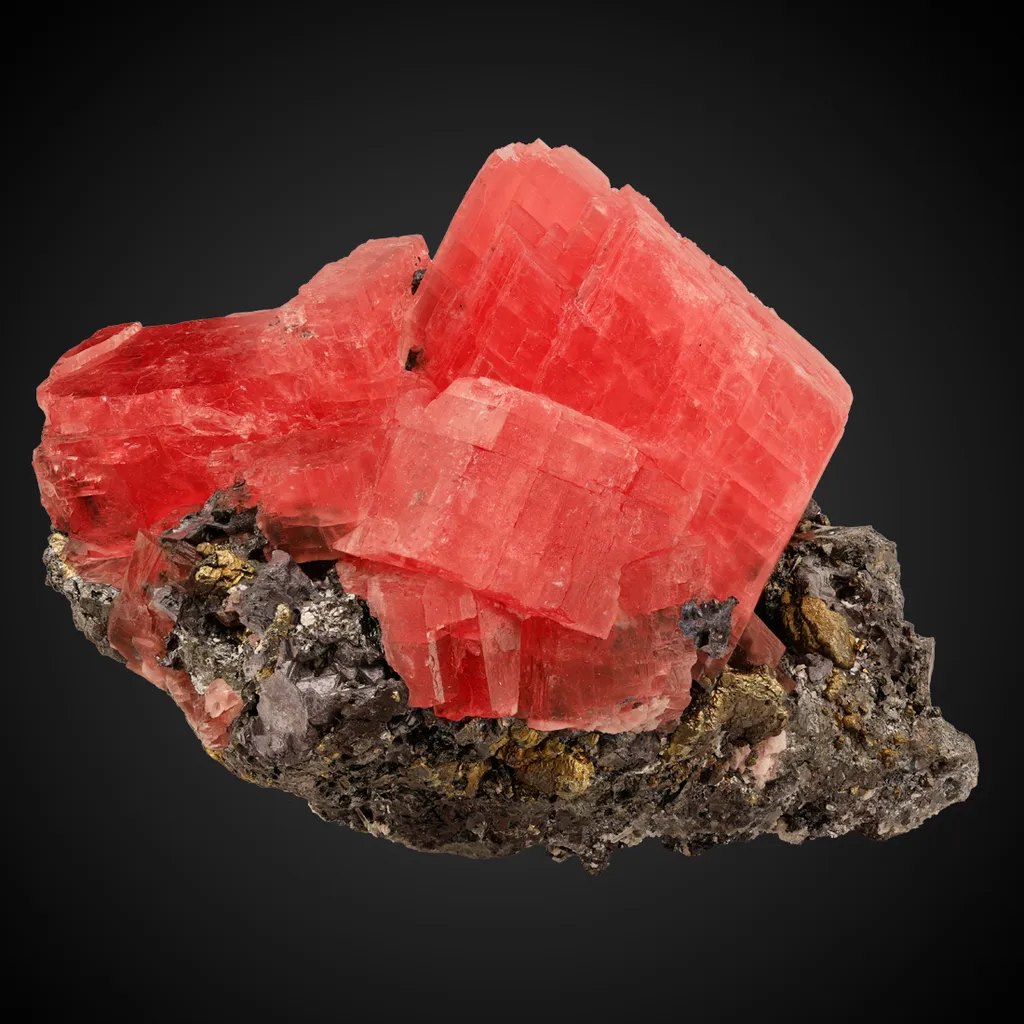 Rhodochrosite, Tetrahedrite image