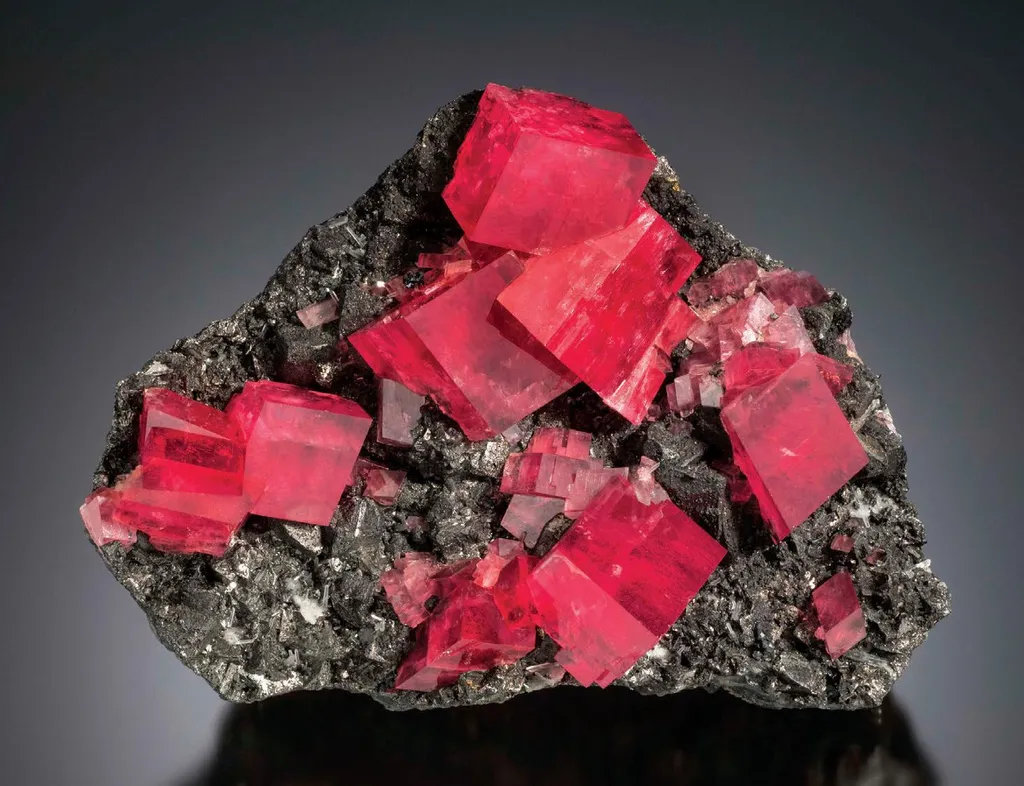 Rhodochrosite, Tetrahedrite image
