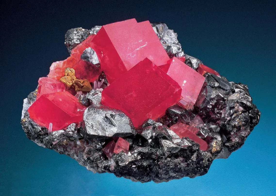 Rhodochrosite, Tetrahedrite - image 1