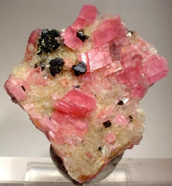 Rhodochrosite, Tetrahedrite, Quartz image
