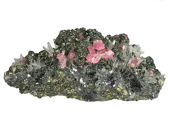 Rhodochrosite, Tetrahedrite, Quartz, Pyrite, Galena - image 2