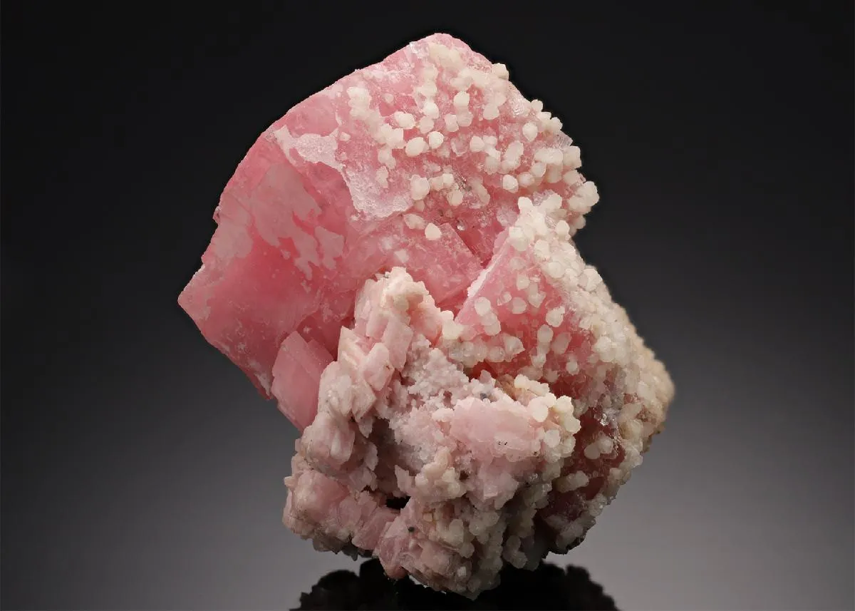 Rhodochrosite with Calcite and Fluorite - image 1