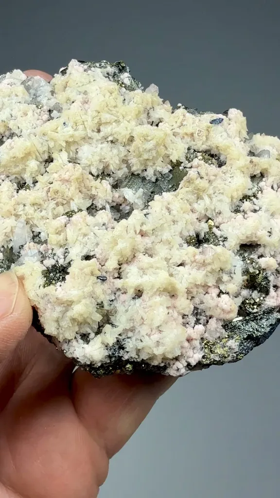 Rhodochrosite with Calcite, Tetrahedrite, Pyrite - image 2