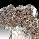 Rhodochrosite with Elpidite, Leifite, Fluorite - image 1