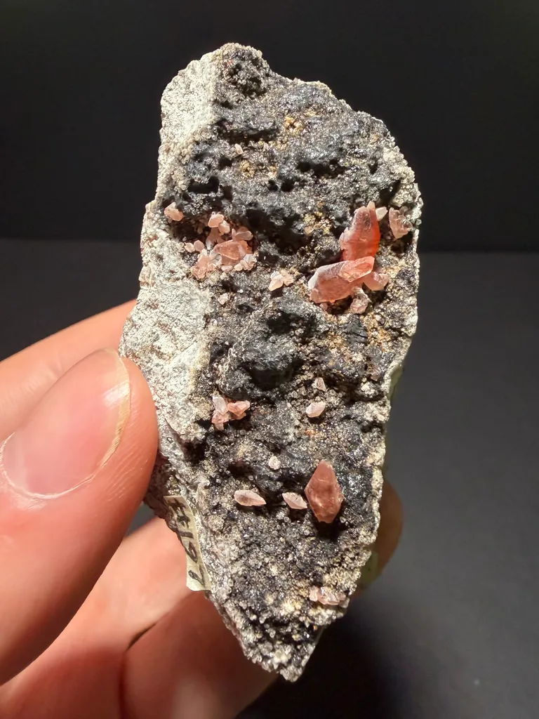 Rhodochrosite with Fluorite image
