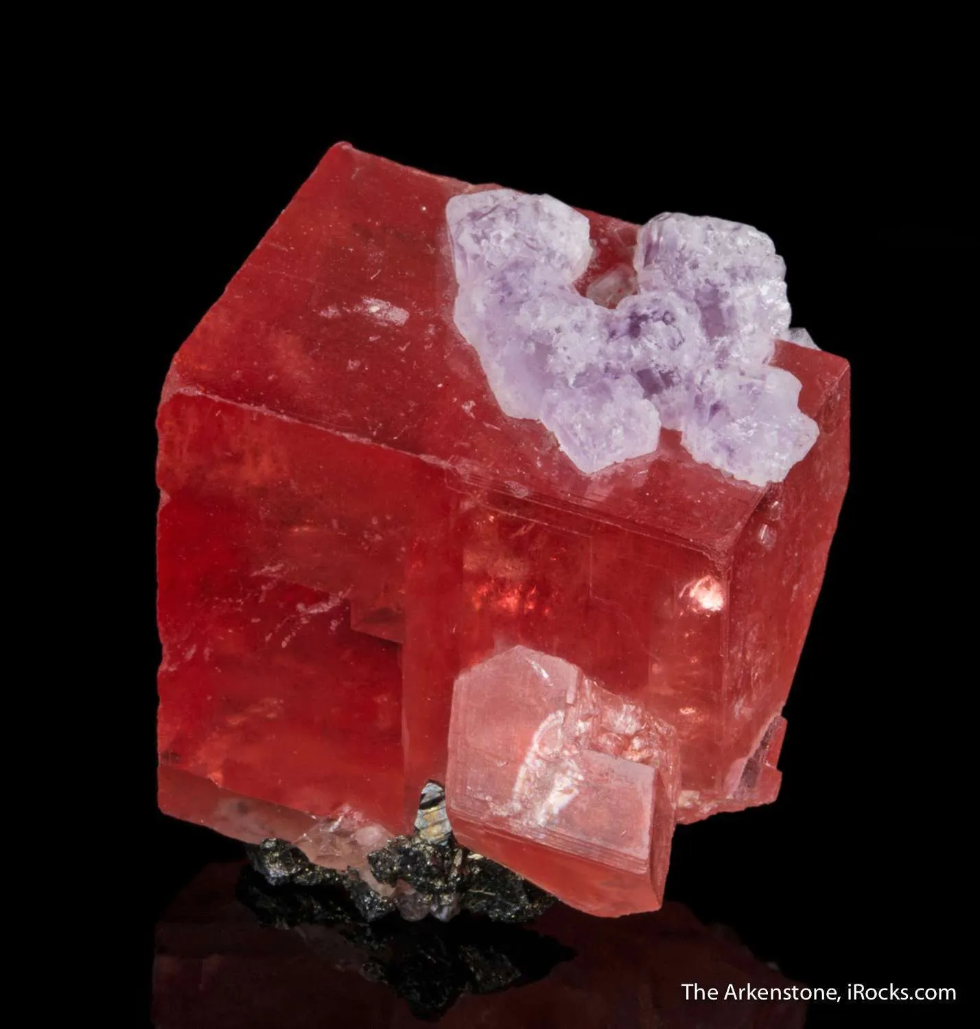 Rhodochrosite with Fluorite - image 1
