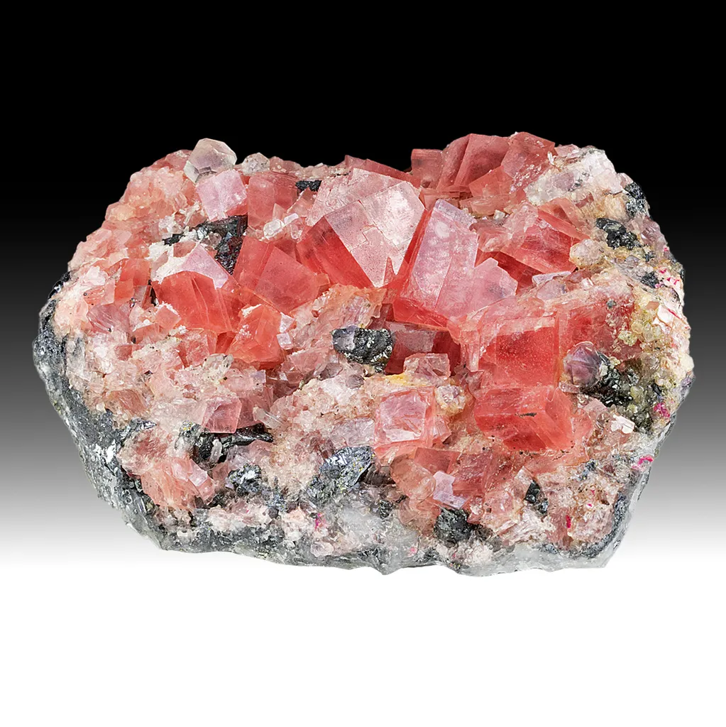 Rhodochrosite with Fluorite image