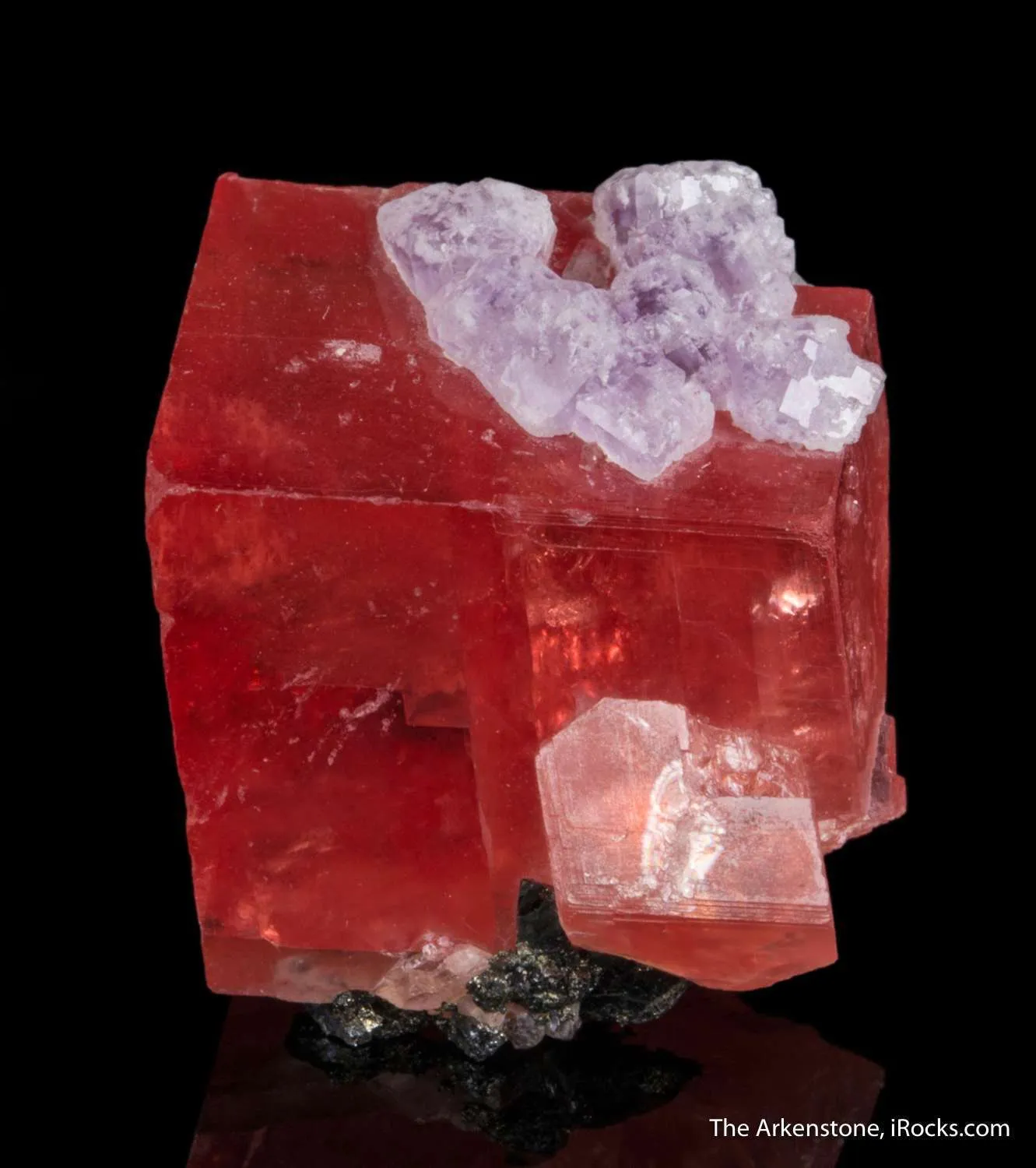 Rhodochrosite with Fluorite - image 5