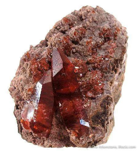 Rhodochrosite With Fluorite - image 1